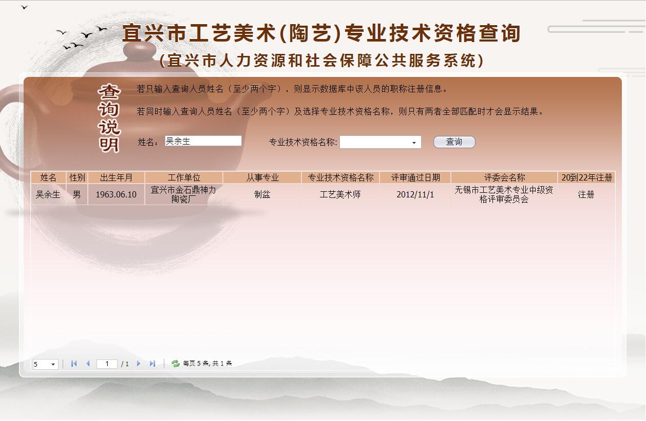 吳余生職稱查詢