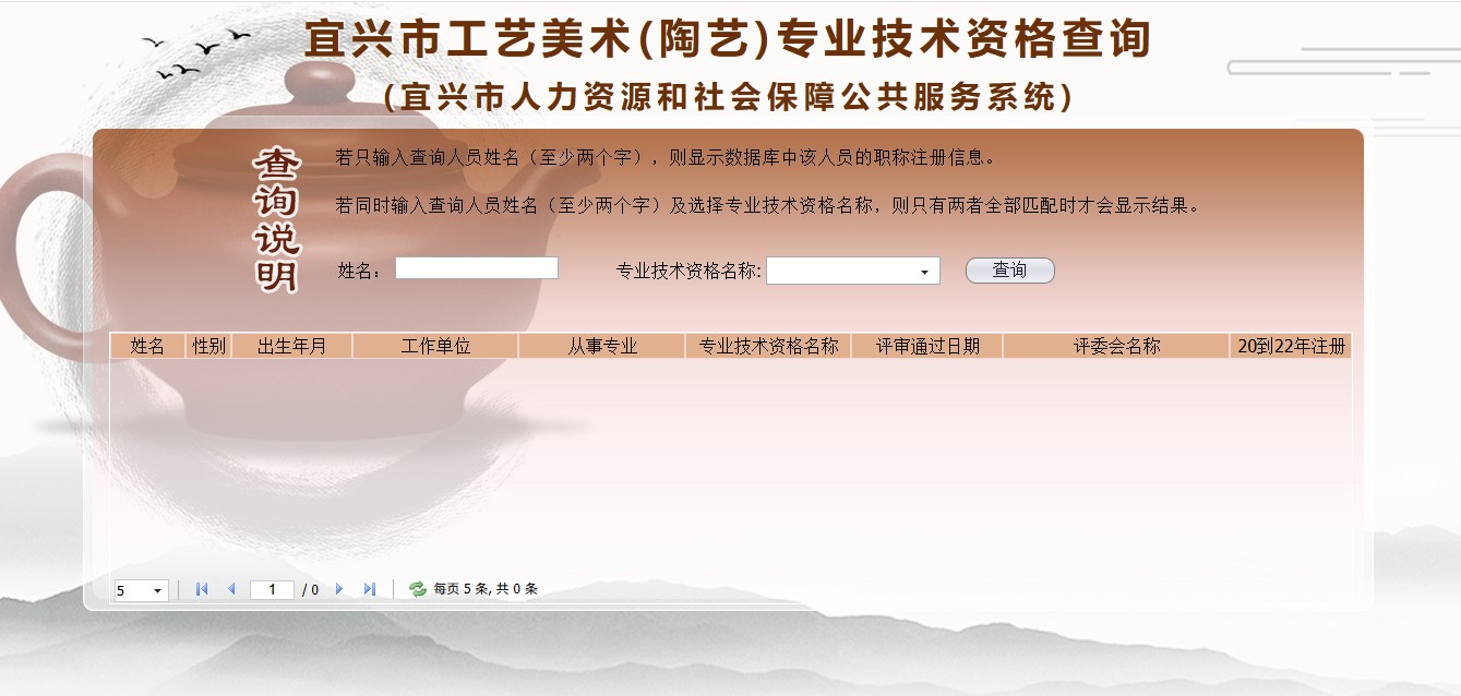 宜興市工藝美術(陶藝)專業技術資格查詢